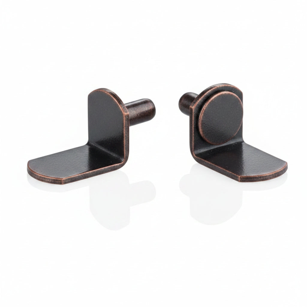 5mm Shelf Support Pins L-Shaped Antique Bronze