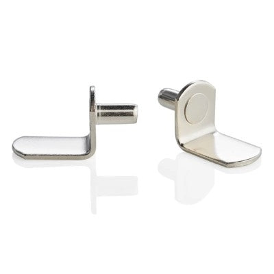 5mm Polished Nickel Shelf Support Plug In L Shaped Pins