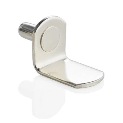 5mm Polished Nickel Shelf Support Plug In L Shaped Pins