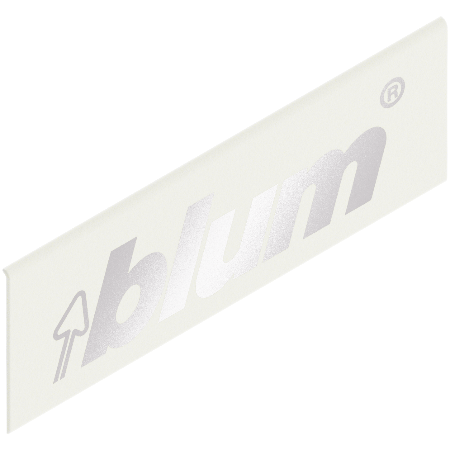Blum LEGRABOX Side External Cover Cap - Blum Logo White