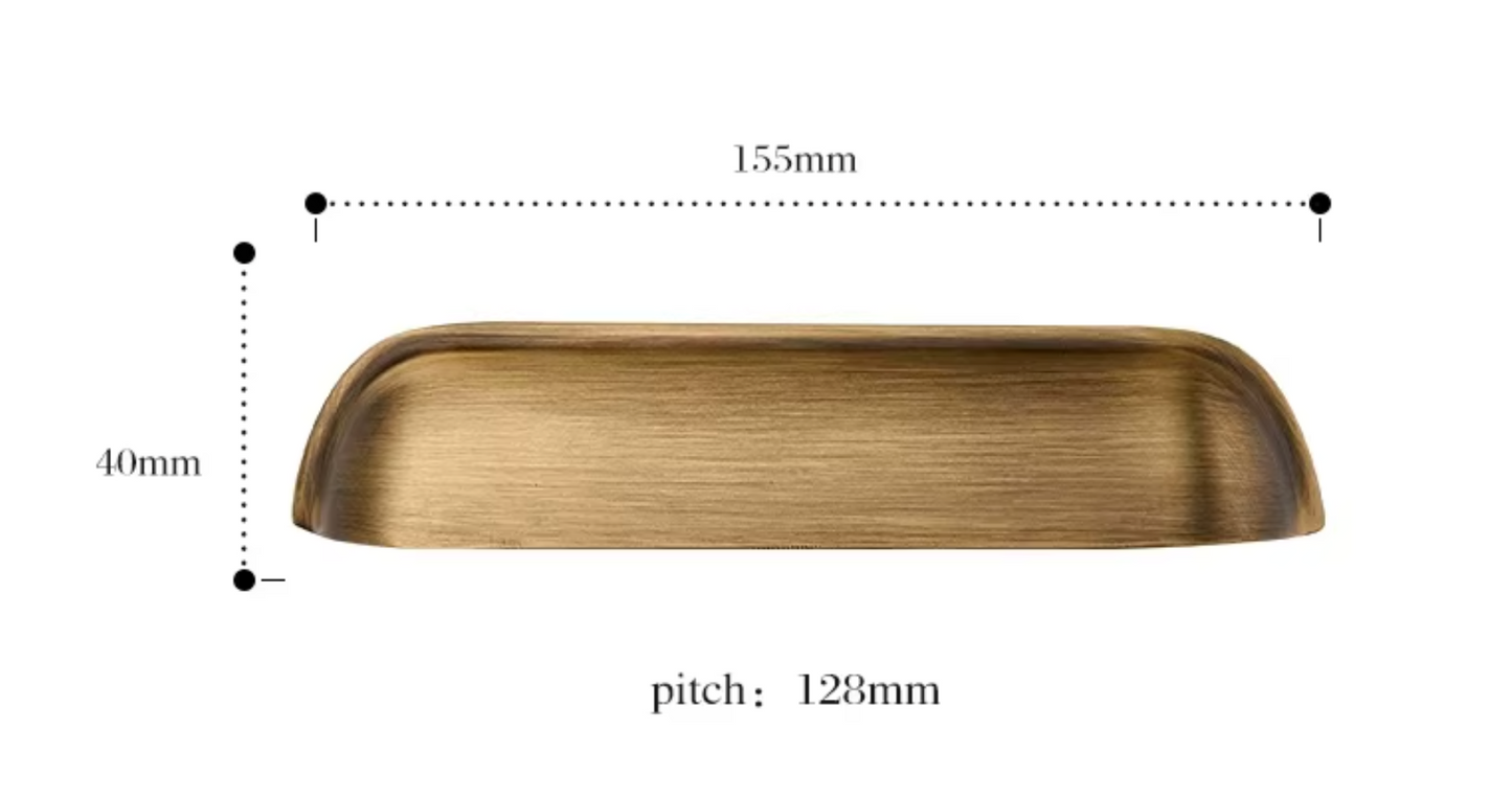 Cabinet Cup Handle Harrow Collection Brushed Antique Brass