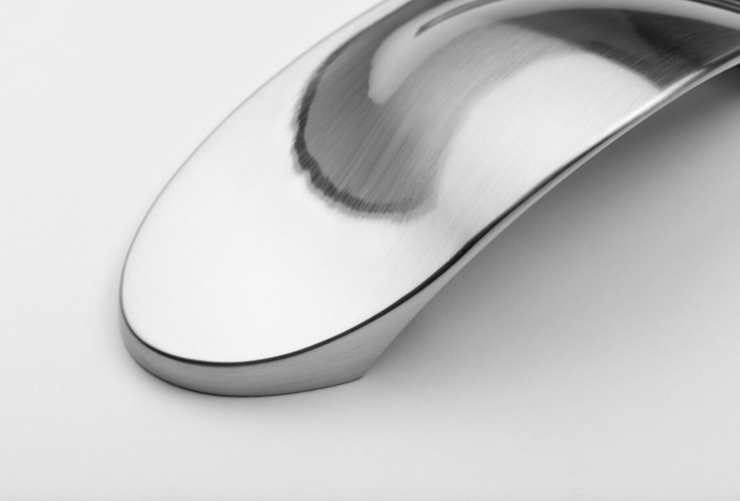 Cabinet Cup Pull Handle SHELL Matt Brushed Steel