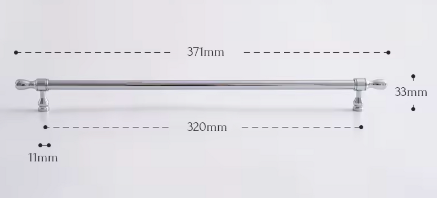 Cabinet Cup Handles Water Droplet Collection Polished Chrome