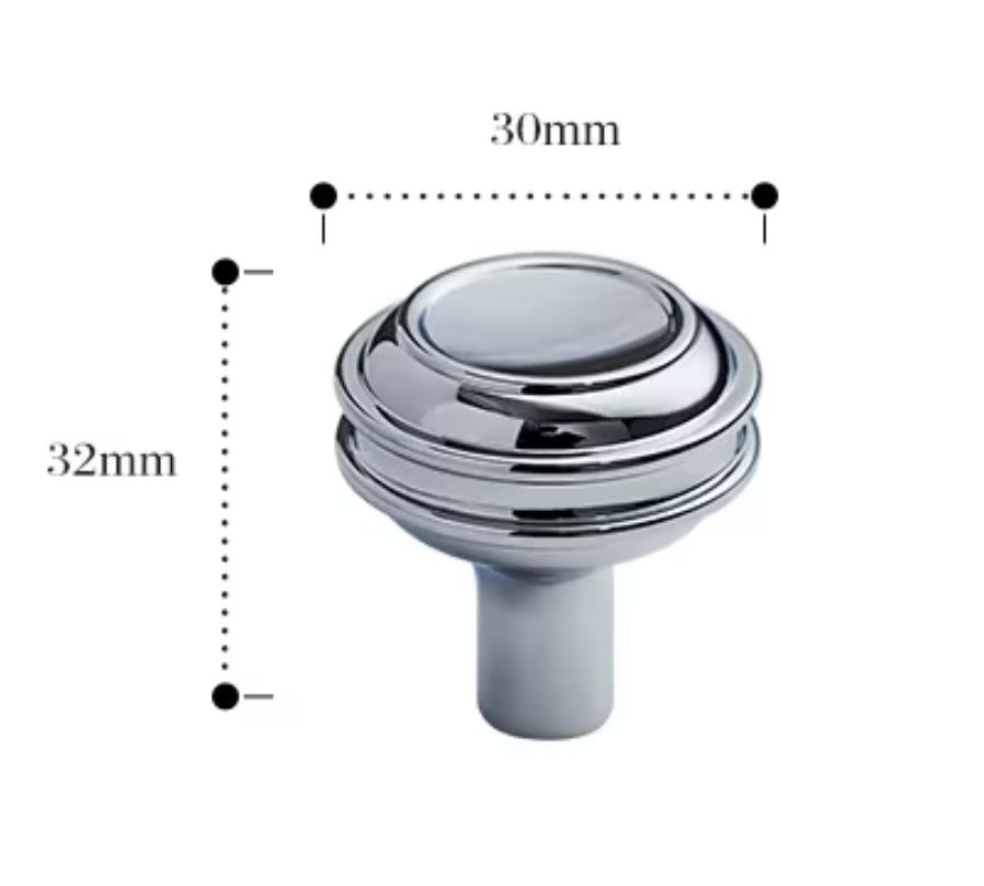 Cabinet Knob Mushroom Double Ring Collection