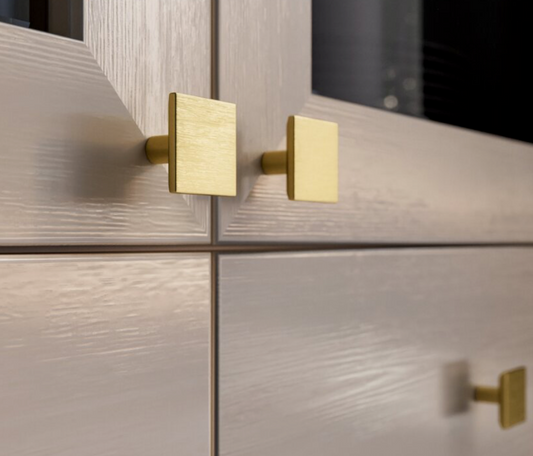 Cabinet Knob Square Solid Furniture Door Knobs Plato