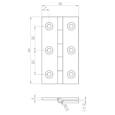 Carlisle-Brass-Fingertip-Cabinet-Hinges-cupboard-64mm-FTD800