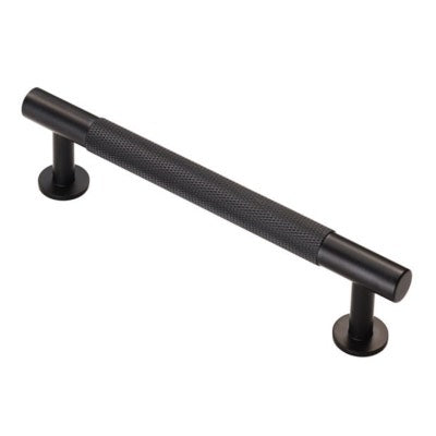 Carlisle Brass Cabinet T-Bar Knurled Pull Handle Matt Black FTD700