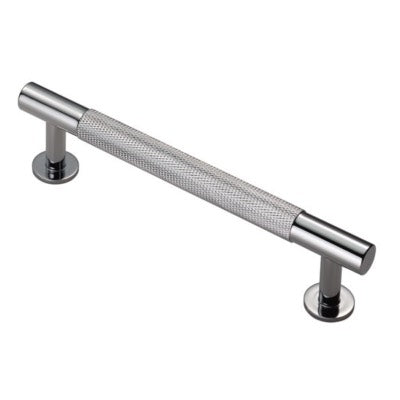Carlisle Brass Cabinet T-Bar Knurled Pull Handle Polished Chrome FTD700