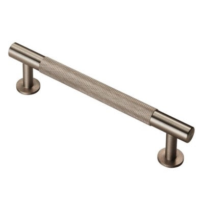 Carlisle Brass Cabinet T-Bar Knurled Pull Handle Satin Nickel FTD700