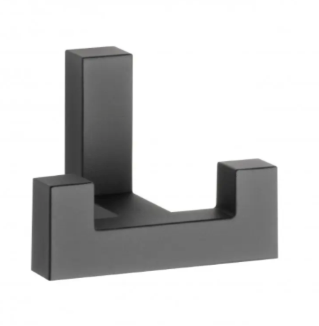 Coat Hook Double Steel Chrome Wall Door Mounted Hanger