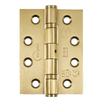 Door-Hinge-Eclipse-4-In-Stainless-Steel-Ball-Bearing-FD-Grade-13-Set-of-2-satin-brass