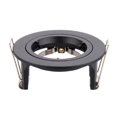 Downlight-Saxby-Black-Cast-Fixed-Dimmable-Spotlight-