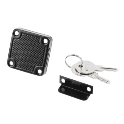 Drawer Rim Lock Ø19mm Cylinder Black with Steel Keys