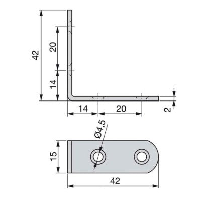 Furniture Connecting Brackets Corner Angle L Shape