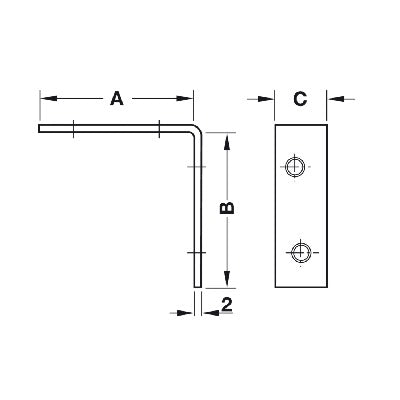 Furniture Connecting Brackets Corner Angle L Shape