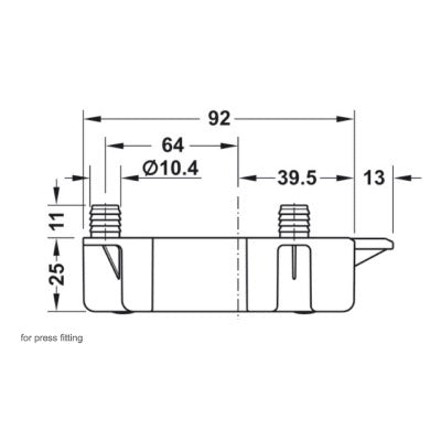 Häfele-AXILO-78-Plinth-Foot-Top-Section-Press-Fixing-with-lip