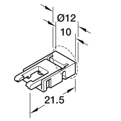 Hafele-Loox5-LED-Interconnecting-Lead-for-8mm-Monochromatic-Strip-Lights-2000mm