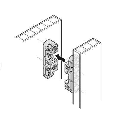 Hafele Ixconnect UC 262.00.100 Plastic Universal Connector