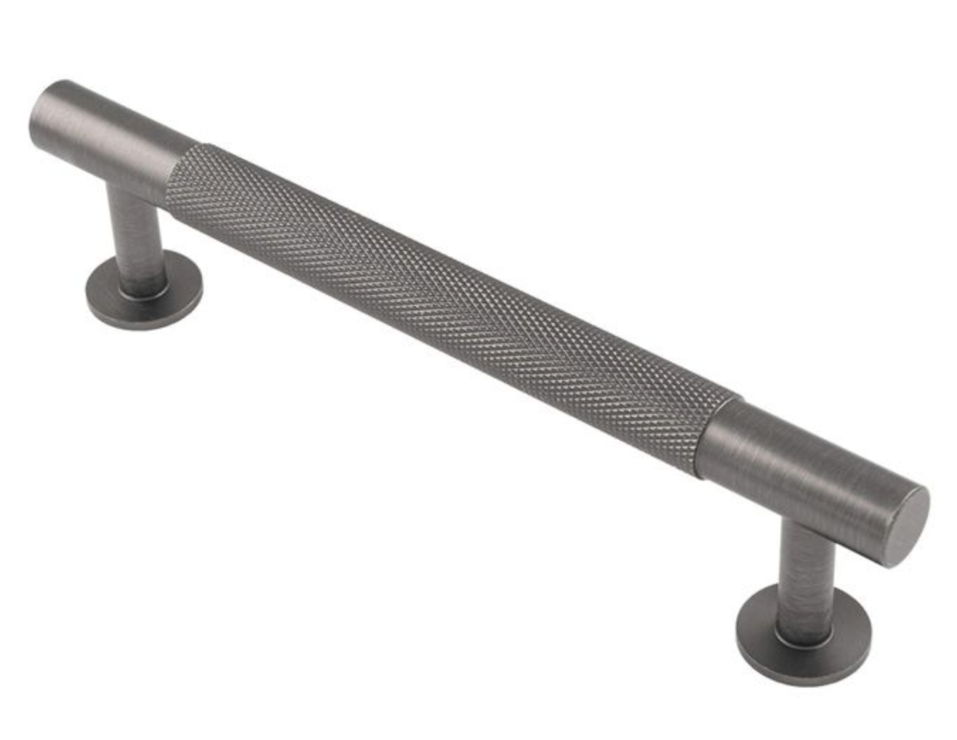 Carlisle Brass Cabinet T-Bar Knurled Pull Handle Anthracite FTD700