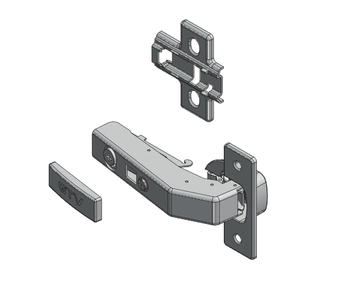 GTV Silent Soft Close 90° Angular Blind Corner Cabinet Hinge