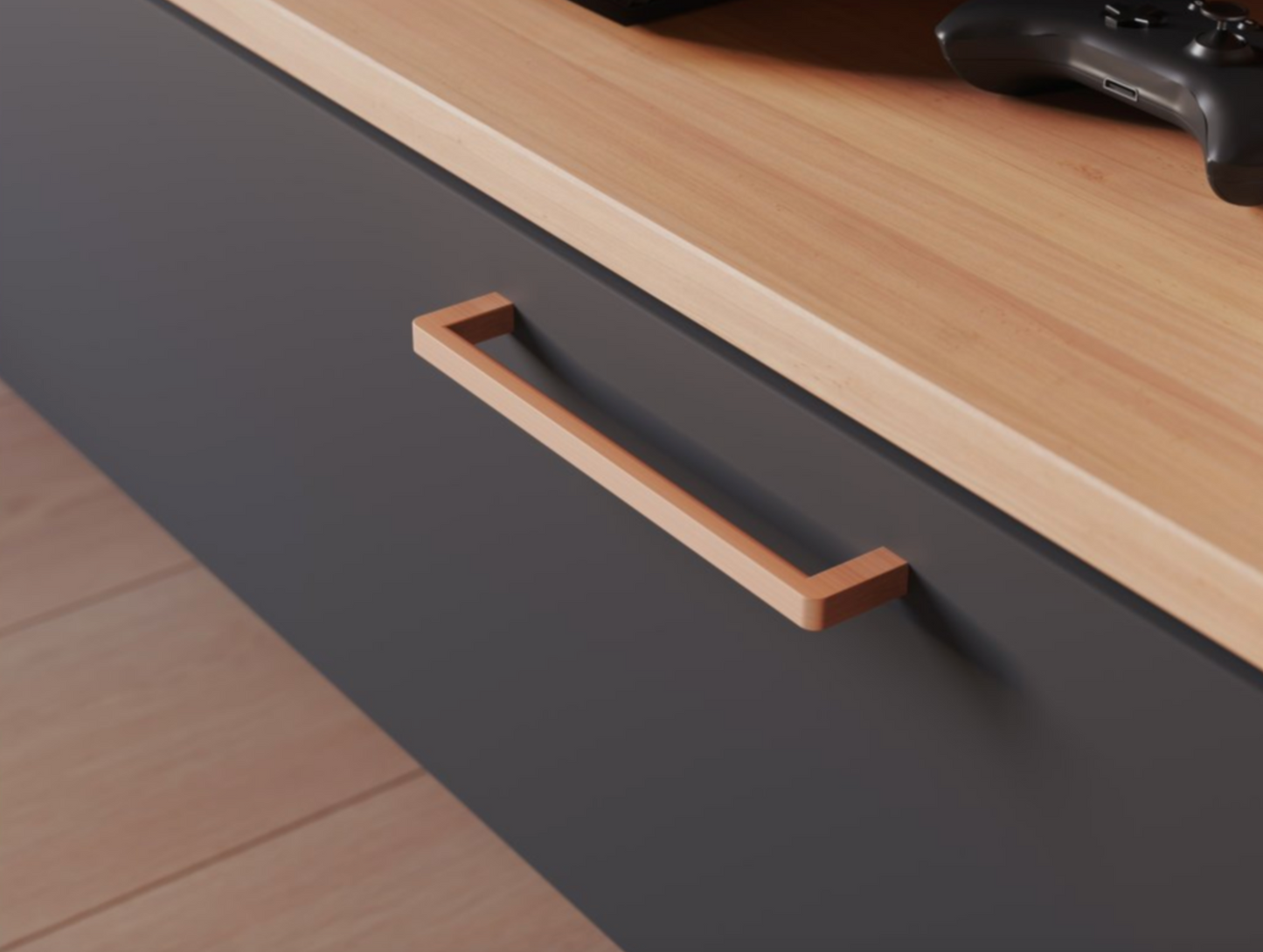 Cabinet Pull Handle Copper Square Shape
