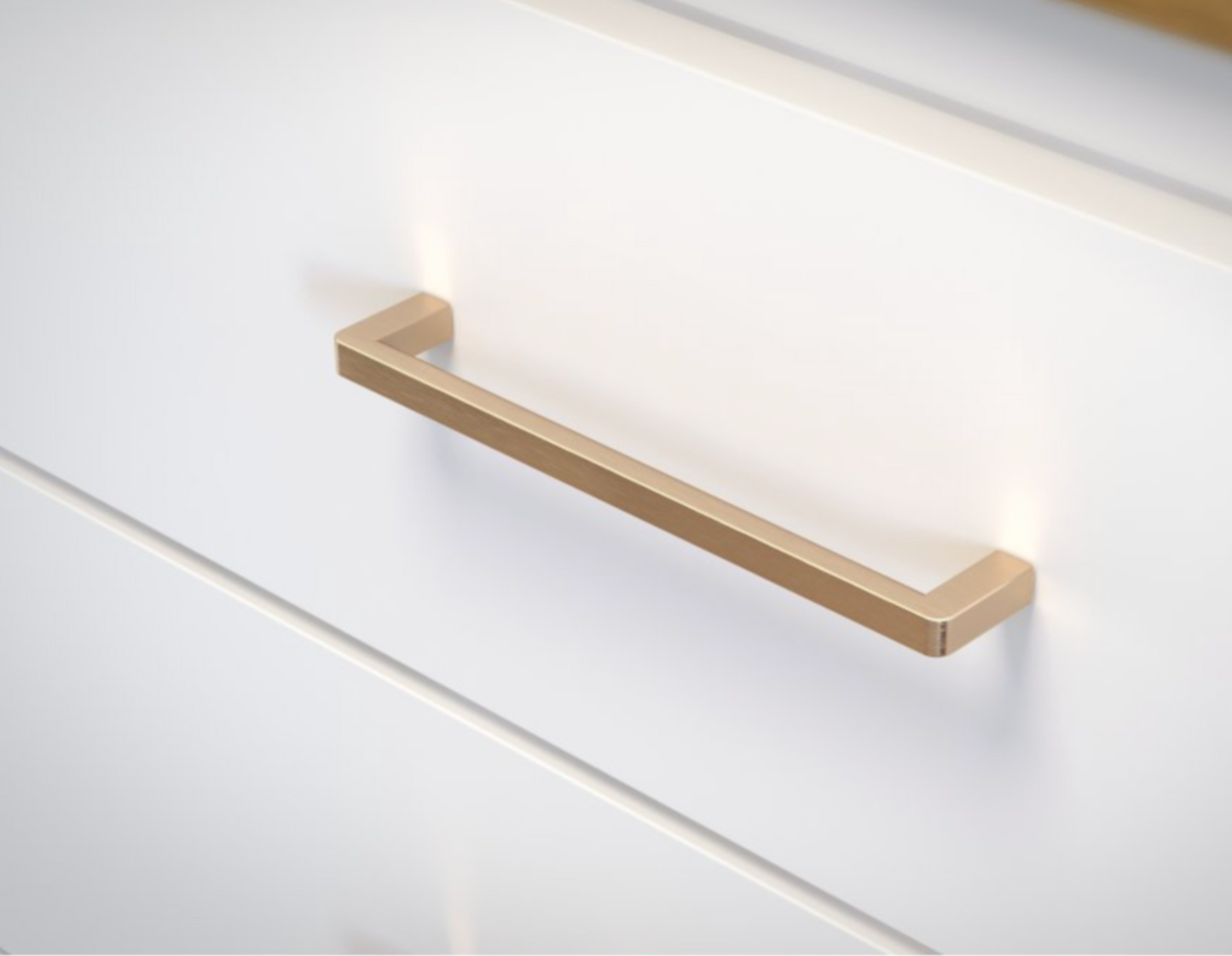 Cabinet Pull Handle Champagne Square Shape