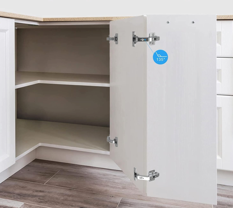 Cabinet Hinge Sprung 135° Angular Corner