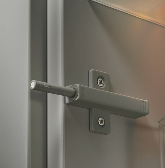 Blum 956A1501 Tip-On Cruciform Long Adaptor Plate Grey