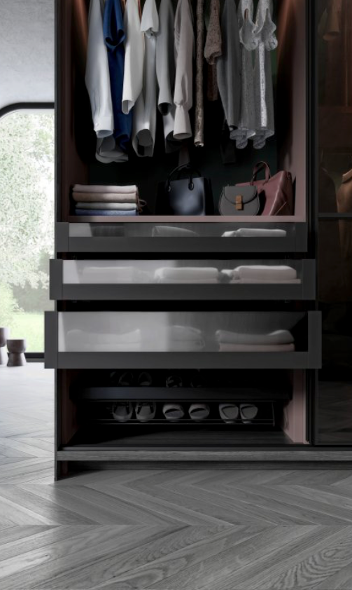 Drawer Internal Fascia AxisPro GLASS Front Inner Drawer Set