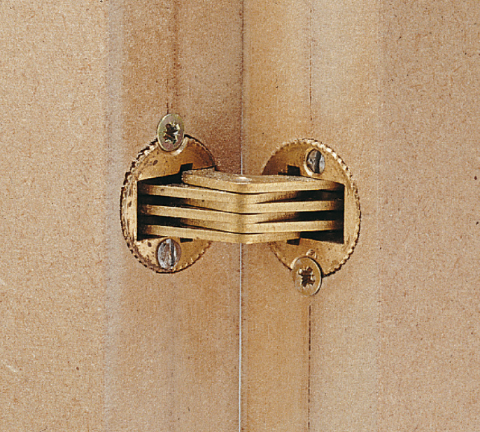 Cabinet Hinge Solid Brass 180° Barrel Cylinder