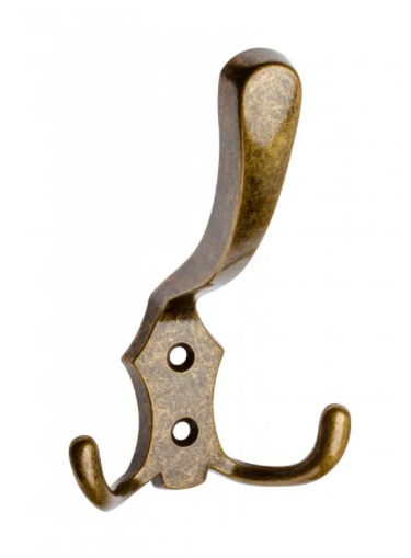 Triple Coat Hook Wall Door Mounted Clothes Hangers