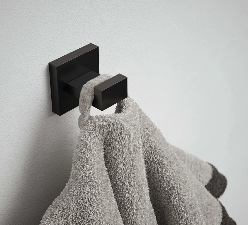 Single Coat Hook Square Wall Door Mounted Hanger