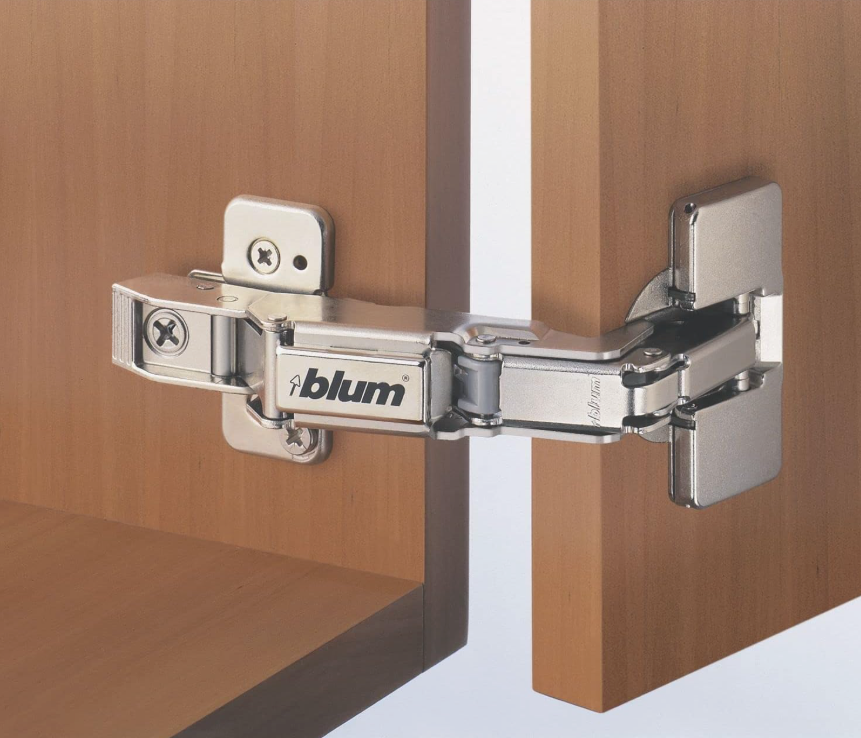 Blum 70T6650 UNSPRUNG 170° Half Overlay Wide Angle Cabinet Hinge