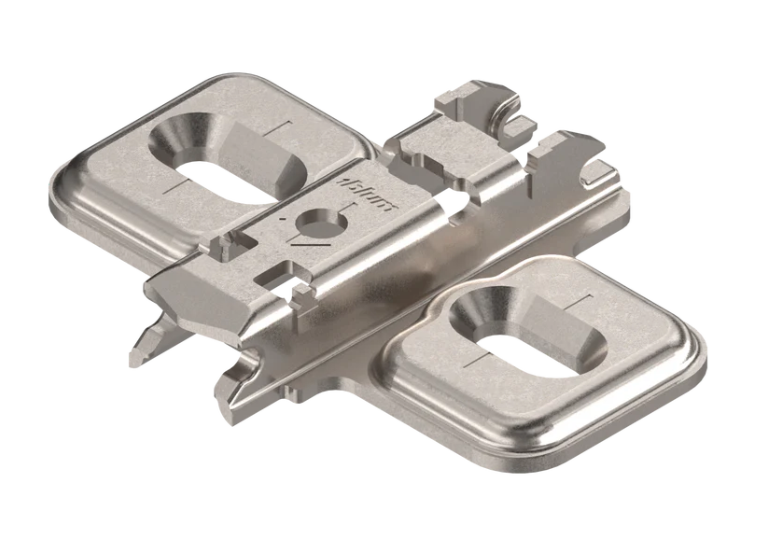 Blum Mounting Plate 173L6100 Clip Cruciform 0mm Spacing-Box 500