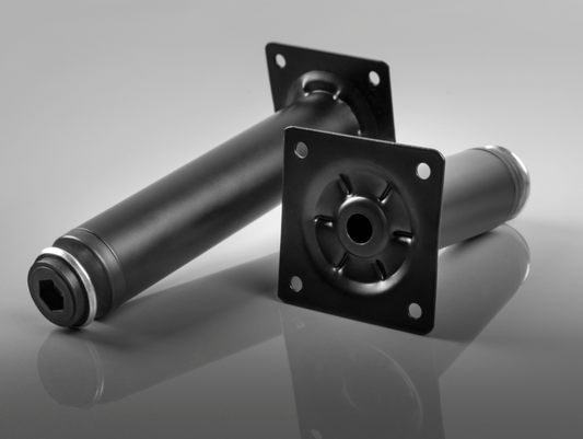 Cabinet Plinth Feet Black 100mm -150mm Furniture Leg