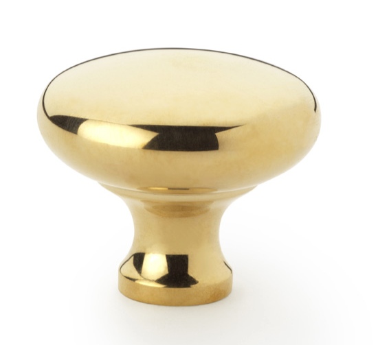 Alexander and Wilks Wade Round Cabinet Knob Polished Brass
