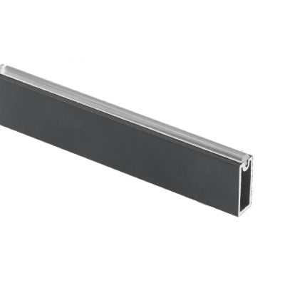 Wardrobe Hanging Rail Anthracite Rectangular