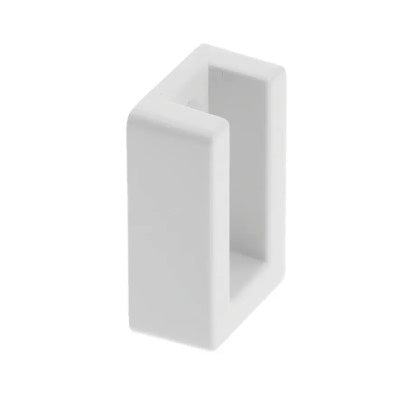 Wardrobe Hanging Rail Support White Rectangular