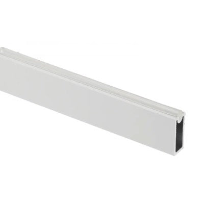 Wardrobe Hanging Rail White Rectangular