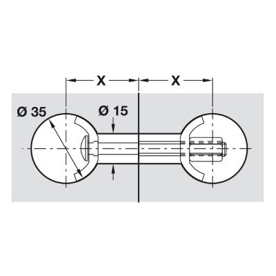 Worktop Steel Connecting Bolt