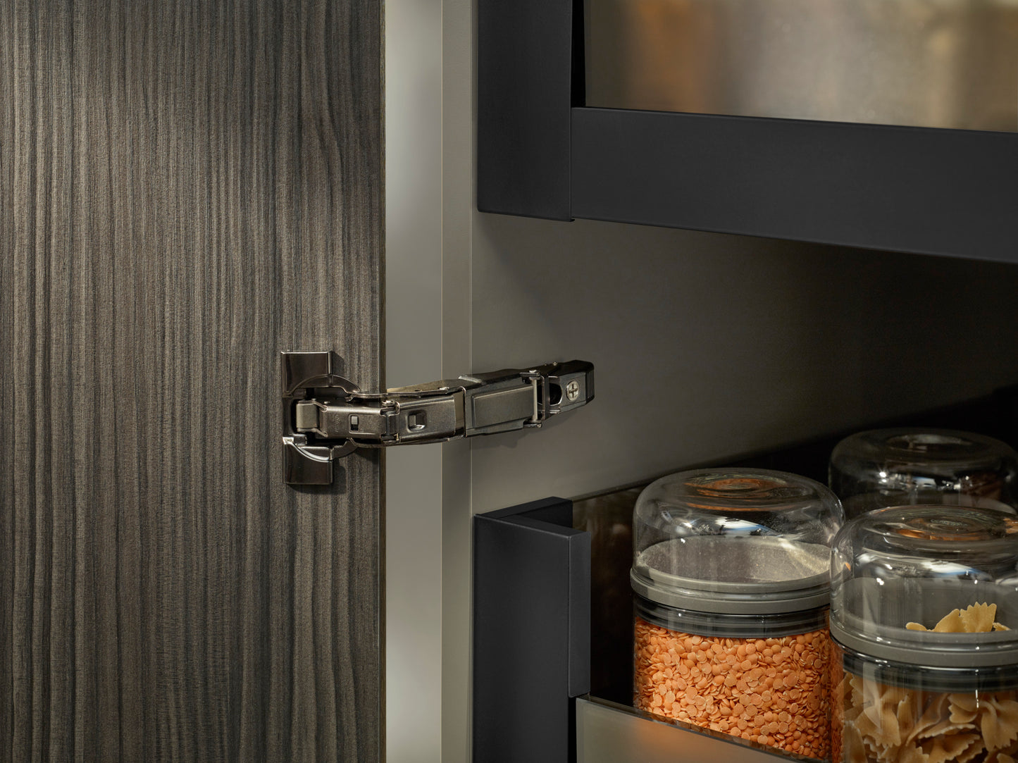 Blum 71B7550 OB Soft Close 155° Onyx Black Zero Protrusion Full Overlay Cabinet Hinge