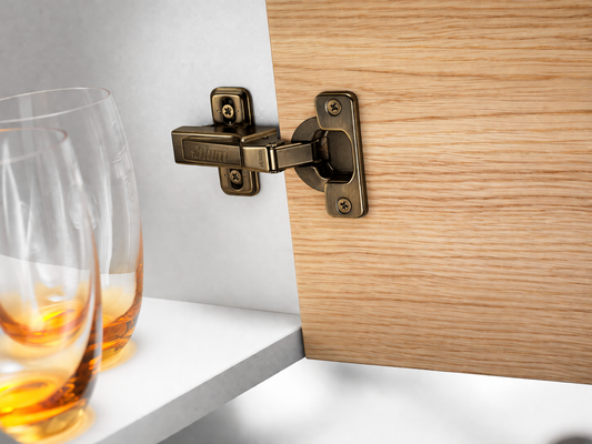 BLUM 71B3650 Soft Close 110° ANTIQUE BRASS Half Overlay Cabinet Hinge