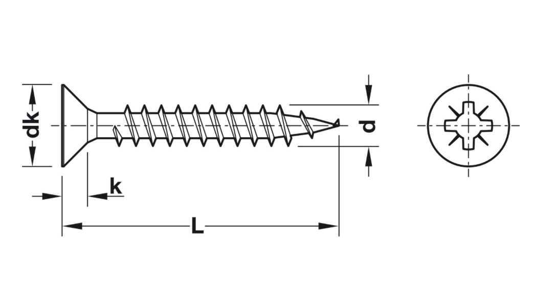 Hinge Screws 4.0x20mm Nickel Plated for Cabinet Hinges