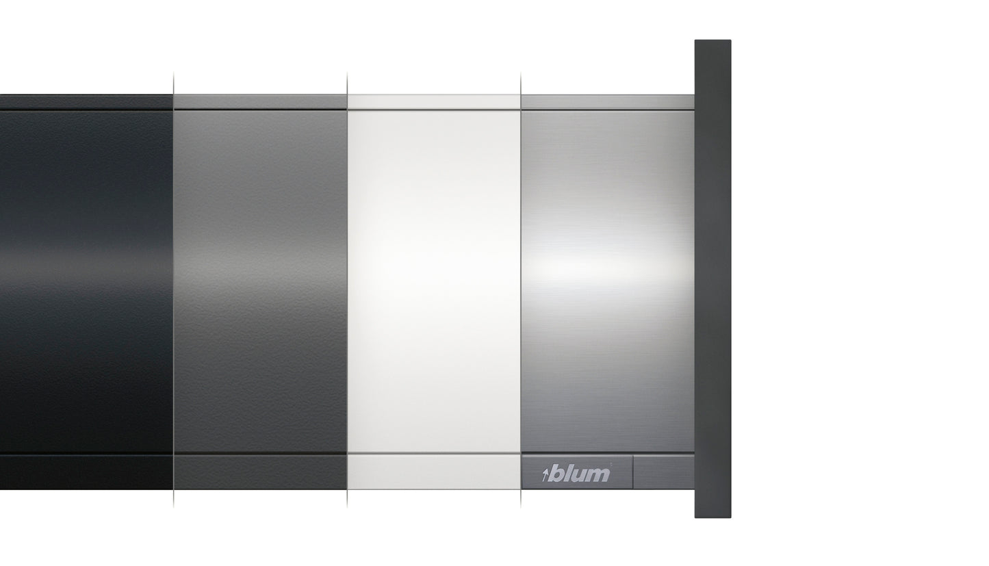 Blum LEGRABOX Side External Cover Cap - Blum Logo Grey