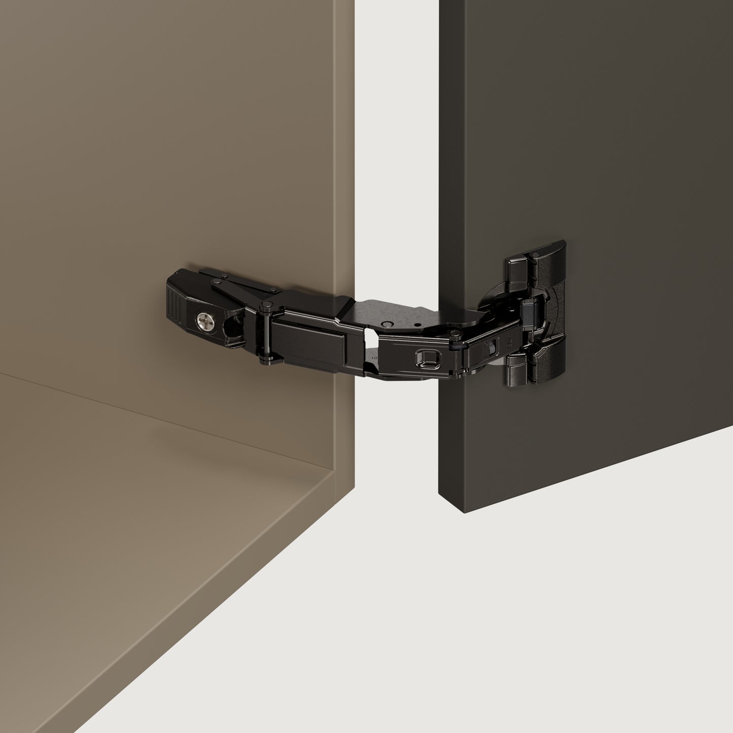 Blum 71B7650 Soft Close 155° Black Zero Protrusion Half Overlay Cabinet Hinge