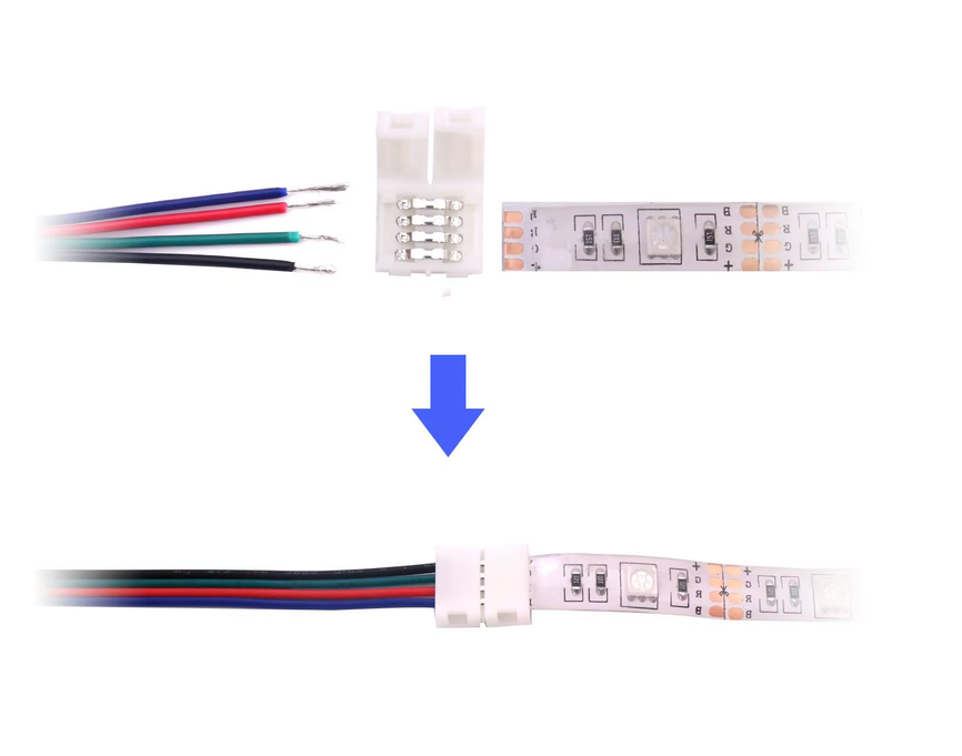 RGB LED Strip Tape 4-Pin Wire Cable