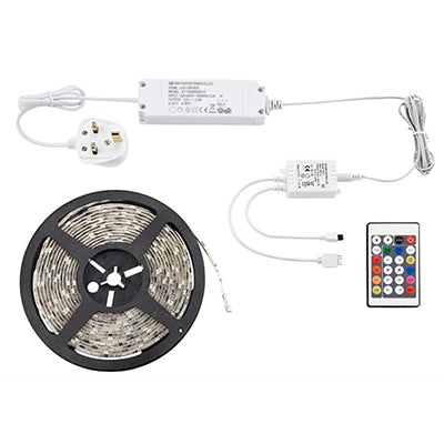 51918-Saxby-Aqualine-12V-24W-Premium-5m-RGB-IP44-Led-Tape-Kit