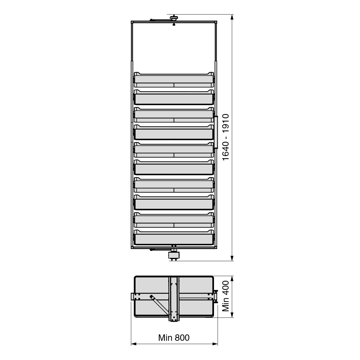 Rotating Shoe Rack Shelves with Frame Titanium
