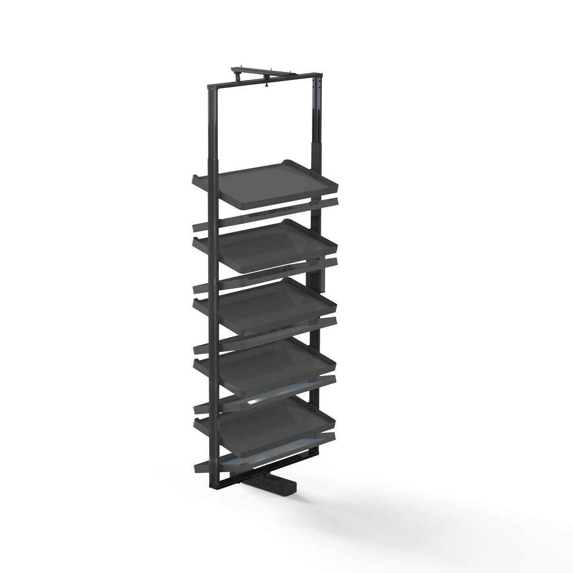 Rotating Shoe Rack Shelves with Frame Titanium