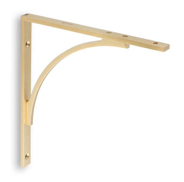 Alexander and Wilks Eden Solid Shelf Bracket Satin Brass